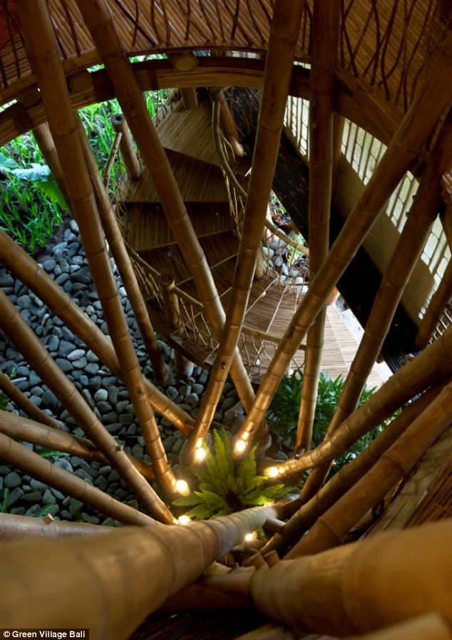 The village is part of designer Elora Hardy's vision to prove that sustainable materials can be used to create architecturally stunning buildings
